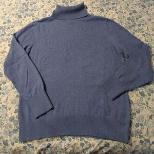 L.L. Bean Women's Blue Turtleneck Sweater